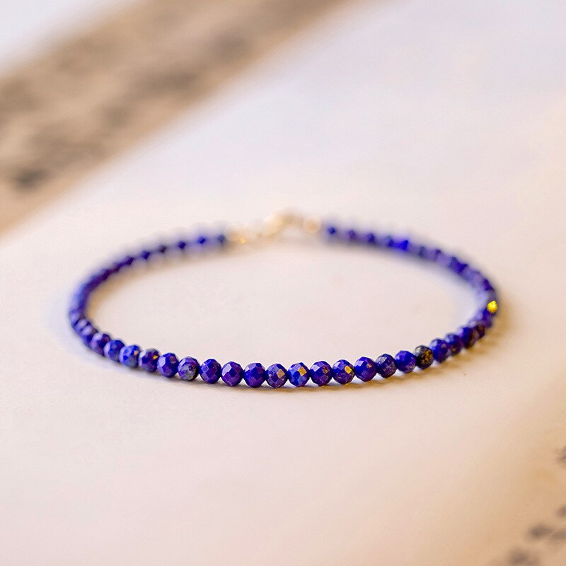 2022 New Adjustable Lapis Lazuli Beads Bracelets For Women Natural Stone Fine Jewelry