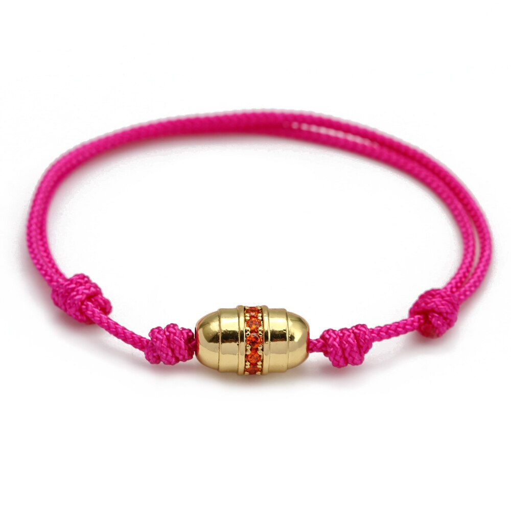 Wish Card 2022 Fashion Bracelet for Woman Girls Enamel Copper Bead Evil Eye Charm Adjustable Rope Handmade Bracelets One Piece