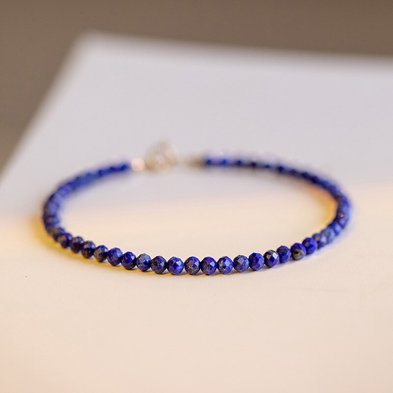 2022 New Adjustable Lapis Lazuli Beads Bracelets For Women Natural Stone Fine Jewelry