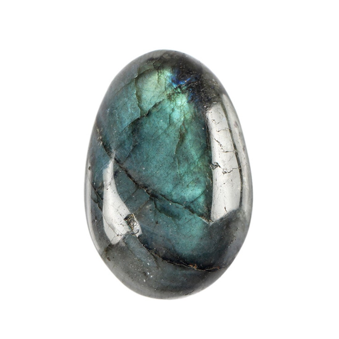 100g Natural Labradorite Tumbled Stone Kambaba Jaspere Healing Bead Point Reiki Chakra Large size Crystal Free Pouch Send Random