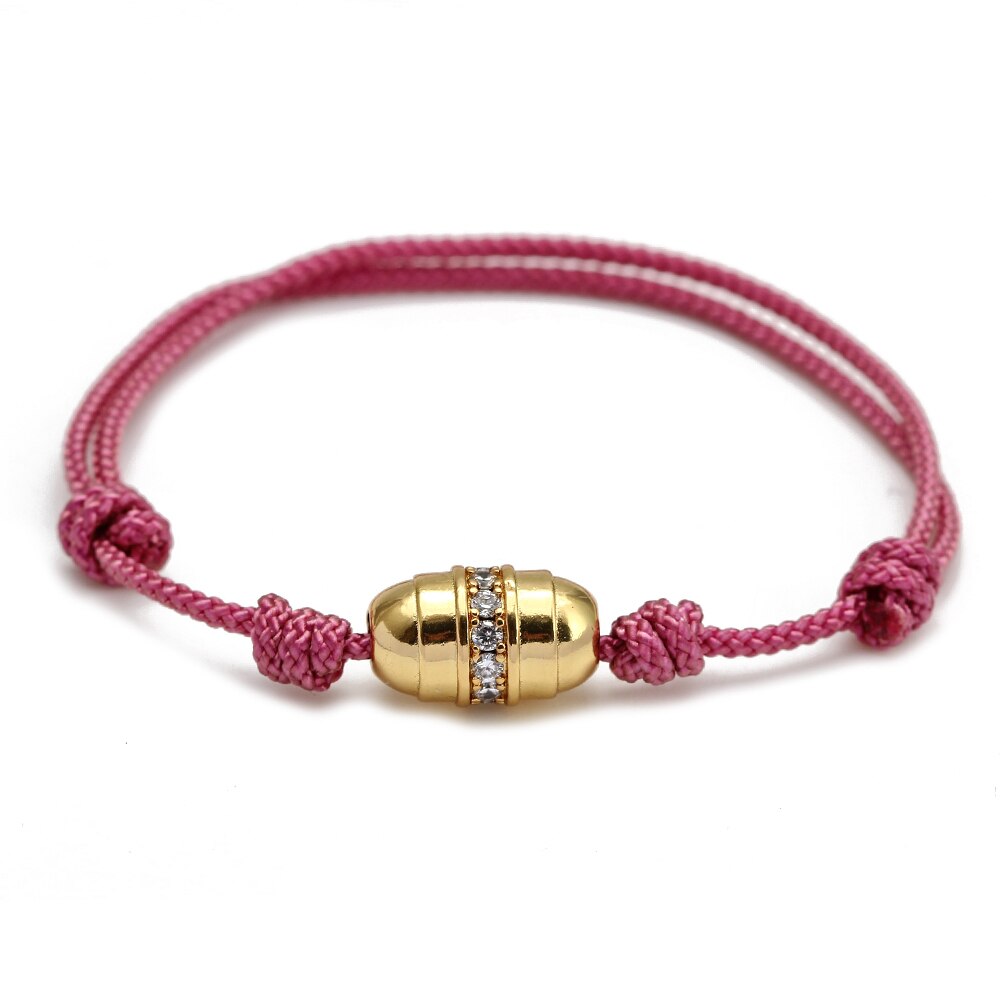 Wish Card 2022 Fashion Bracelet for Woman Girls Enamel Copper Bead Evil Eye Charm Adjustable Rope Handmade Bracelets One Piece