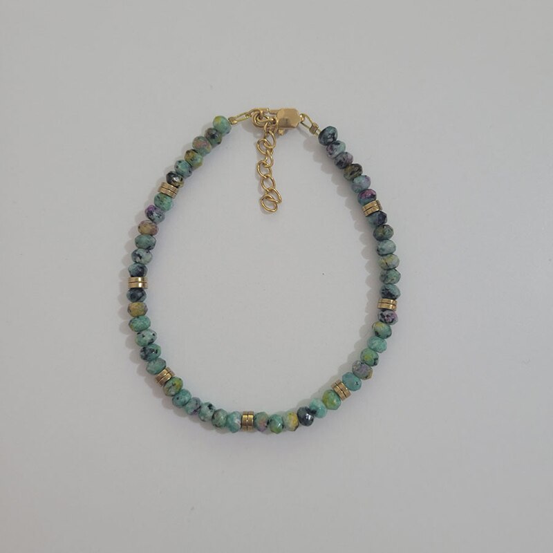 2022 New 18KGF Bracelet Natural Stone Crystal Handmade Jewelry For Women Gift