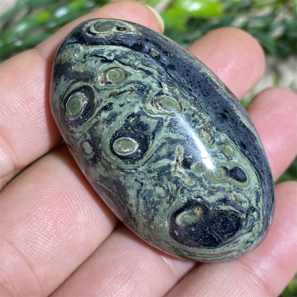 Green Peacock Eye Natural Stone And Crystal Healing  Quartz Palm Aquarium Gemstons Wicca Reiki Ornaments Home Decoration Room
