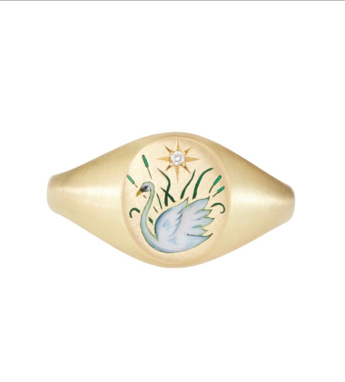 2022 Trendy Painting Snake Flower Rings for Women Stainless Steel Wedding Ring Women Gold Color Couple rings Jewelry Accessories