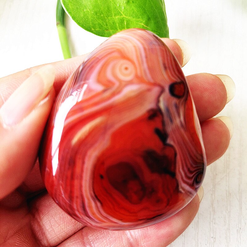 Natural Stone Sardonyx Agate Crsytal Lrregular Palm Aquarium Decor Ornaments Gem and Reiki Meditation Spiritual Healing Crystals