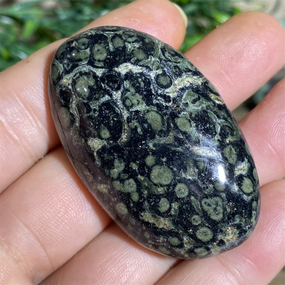 Green Peacock Eye Natural Stone And Crystal Healing  Quartz Palm Aquarium Gemstons Wicca Reiki Ornaments Home Decoration Room