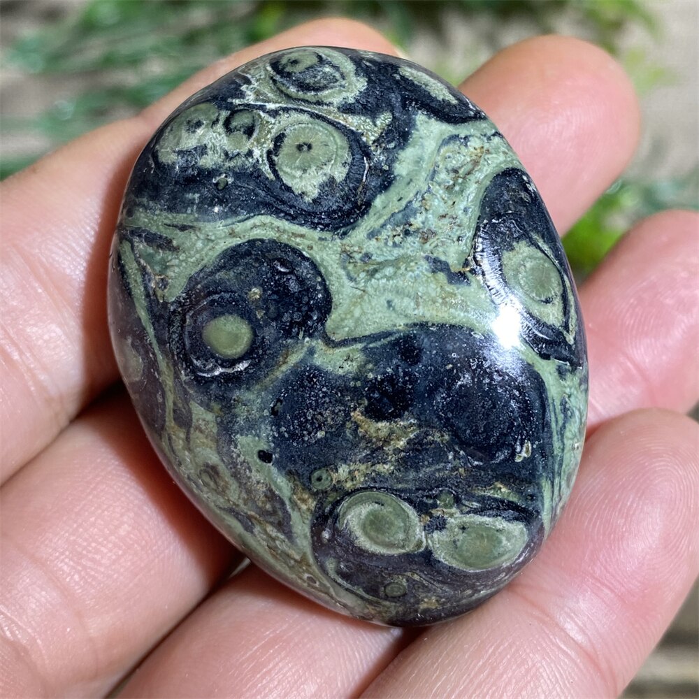 Green Peacock Eye Natural Stone And Crystal Healing  Quartz Palm Aquarium Gemstons Wicca Reiki Ornaments Home Decoration Room