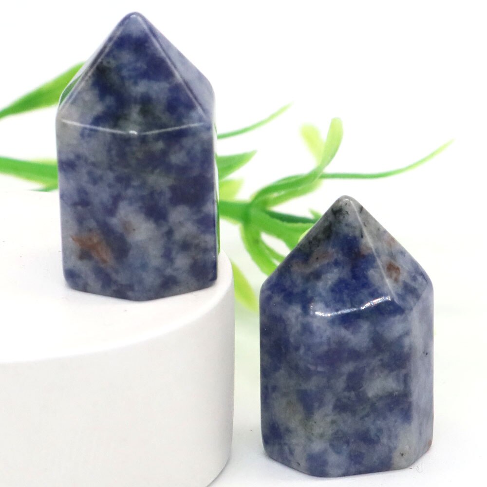Crystal Hexagonal Prisms Natural Stone Pink Quartz Point Wand Healing Energy Mineral Amethyst Tower Furnishing Home Decoration