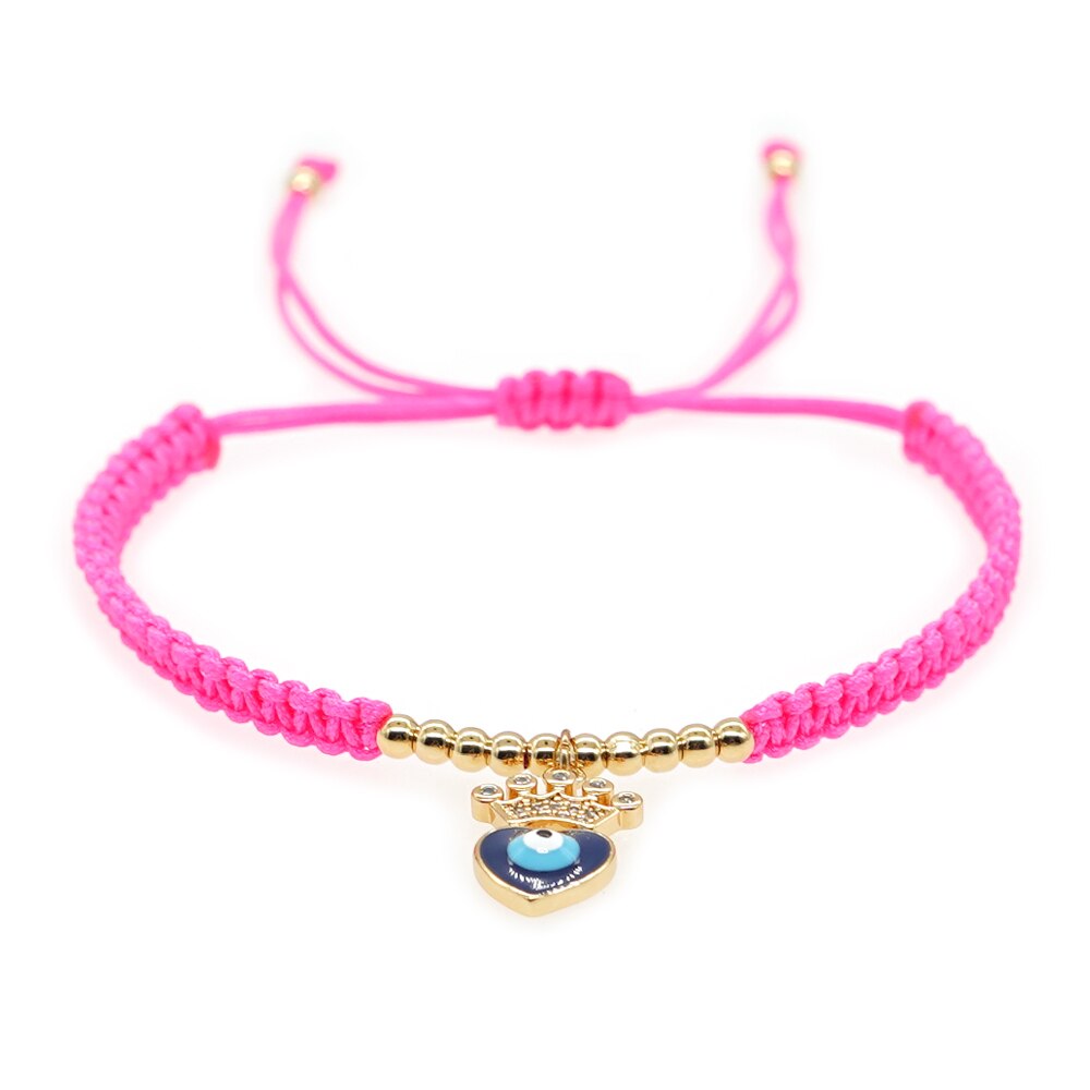 Go2boho Simple Red Rope Charm Bracelets Turkish Evil Eye Luck Coins Bracelet Handmade Jewelry Accessories Adjustable Bangle