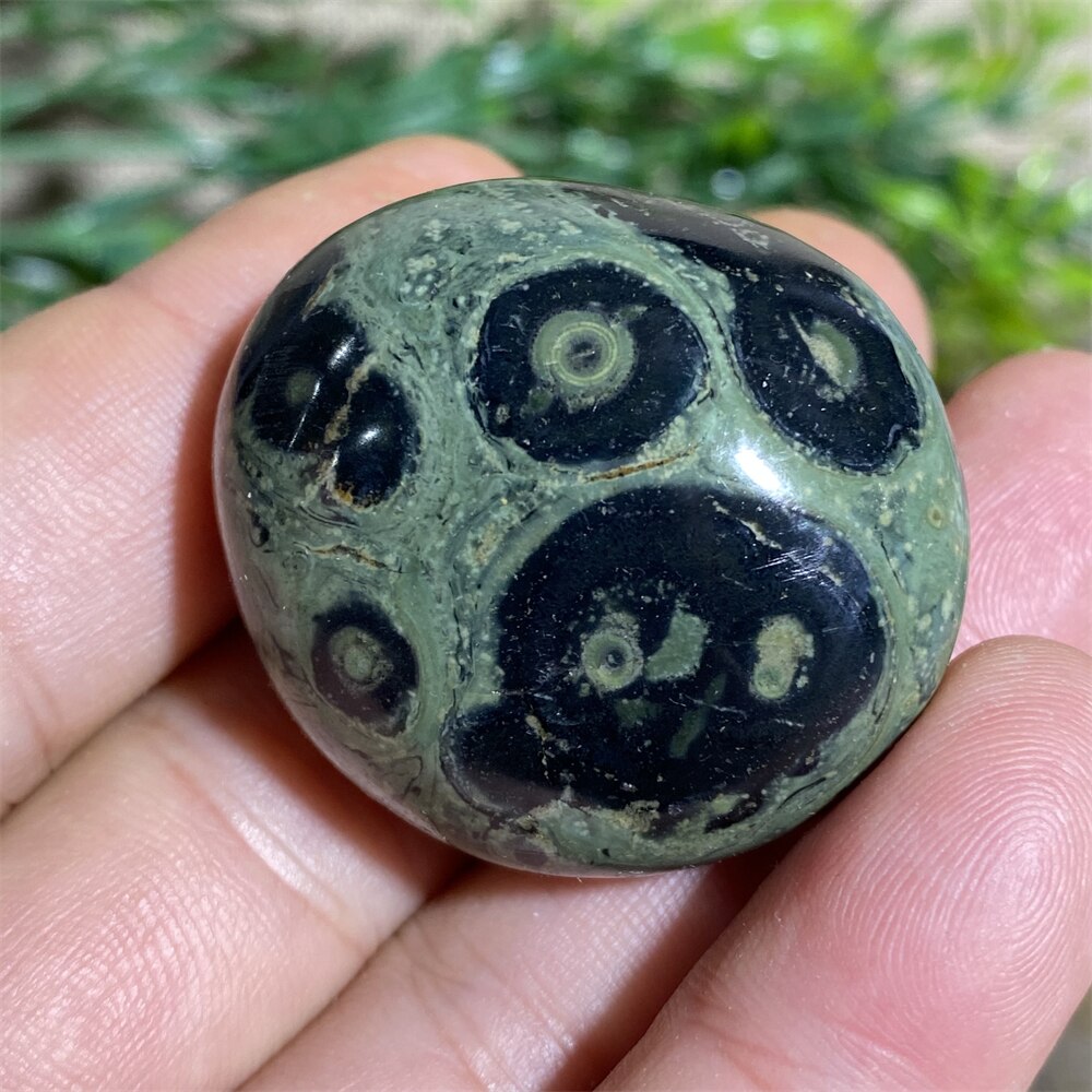 Green Peacock Eye Natural Stone And Crystal Healing  Quartz Palm Aquarium Gemstons Wicca Reiki Ornaments Home Decoration Room