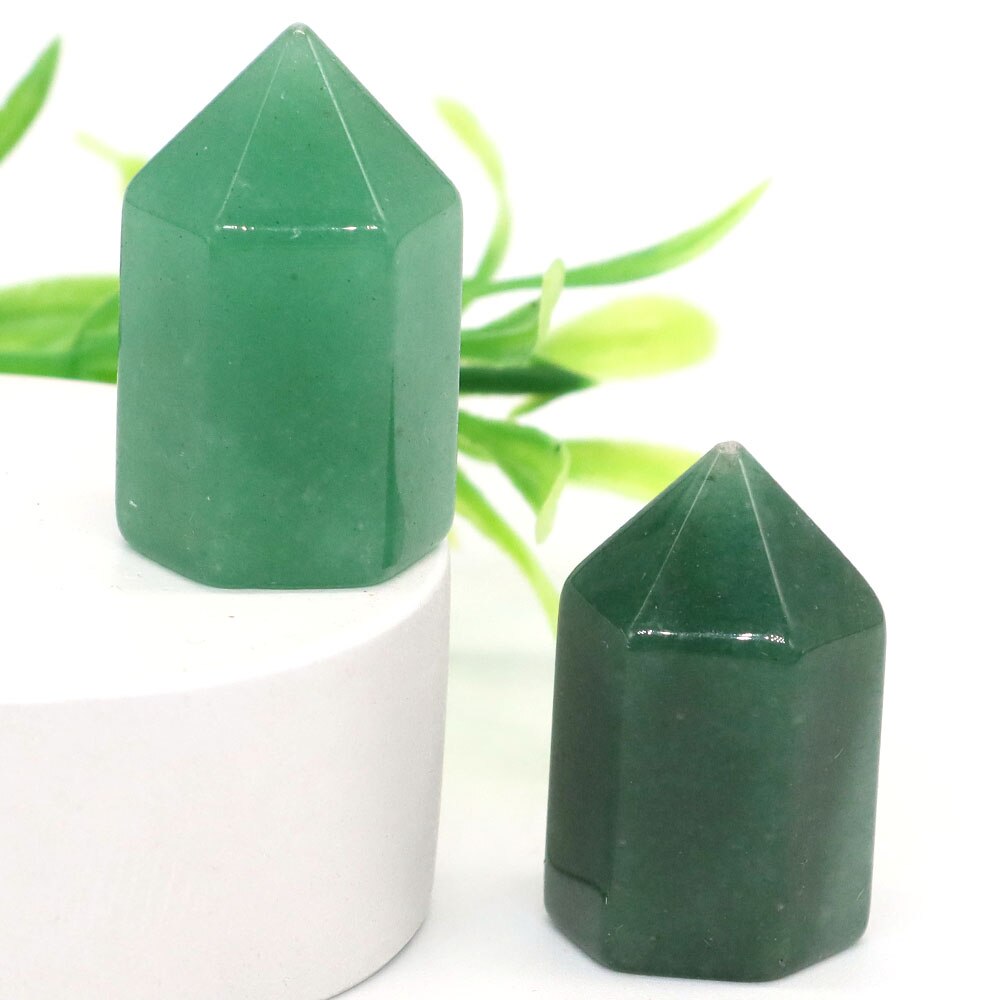 Crystal Hexagonal Prisms Natural Stone Pink Quartz Point Wand Healing Energy Mineral Amethyst Tower Furnishing Home Decoration
