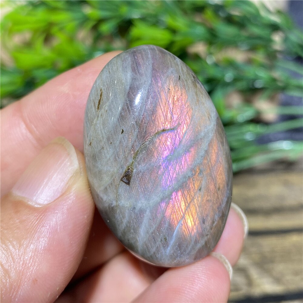 Labradorite Palm Purple Light Natural Stone Crystals Healing Wicca Wichcraft Meditation Minerals Ornaments Home Decoration