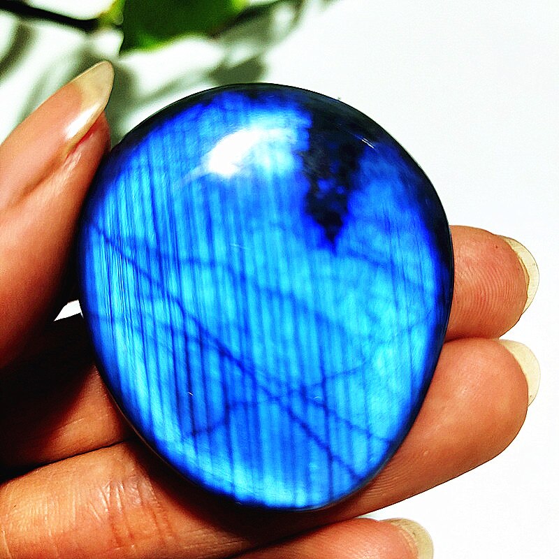 Natural Labradorite Stone Crystal palm Stones plaything Healing Crystals And Home Decoration