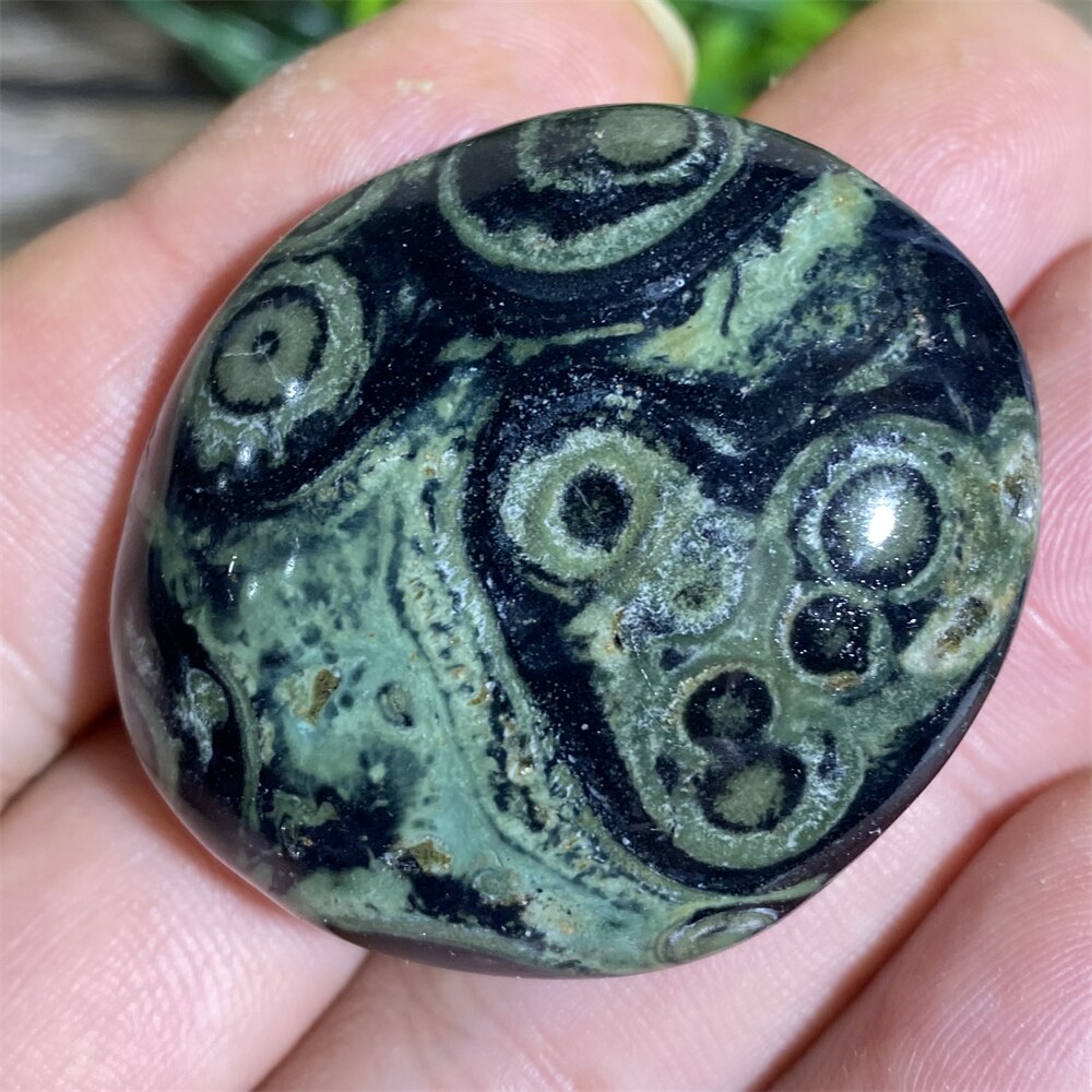 Green Peacock Eye Natural Stone And Crystal Healing  Quartz Palm Aquarium Gemstons Wicca Reiki Ornaments Home Decoration Room