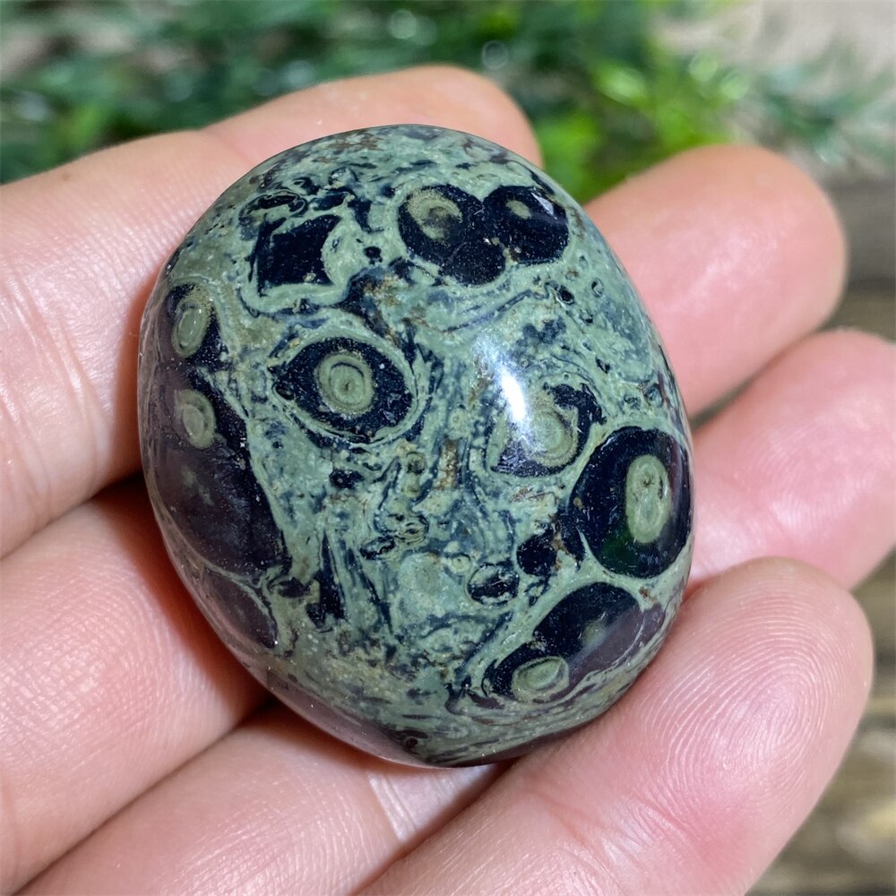 Green Peacock Eye Natural Stone And Crystal Healing  Quartz Palm Aquarium Gemstons Wicca Reiki Ornaments Home Decoration Room