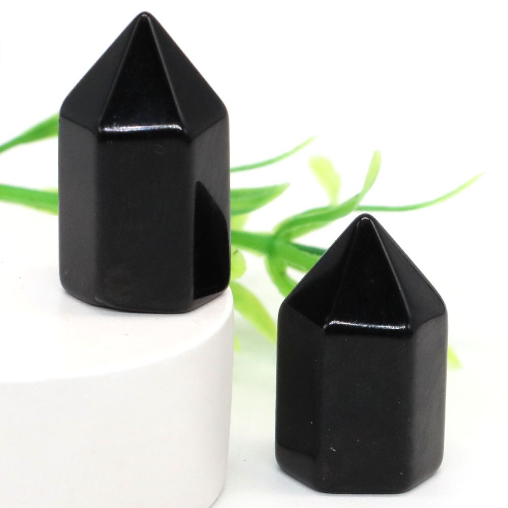 Crystal Hexagonal Prisms Natural Stone Pink Quartz Point Wand Healing Energy Mineral Amethyst Tower Furnishing Home Decoration