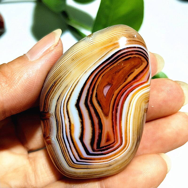 Natural stone Sardonyx agate palm stones playthings small stones and crystals healing crystals