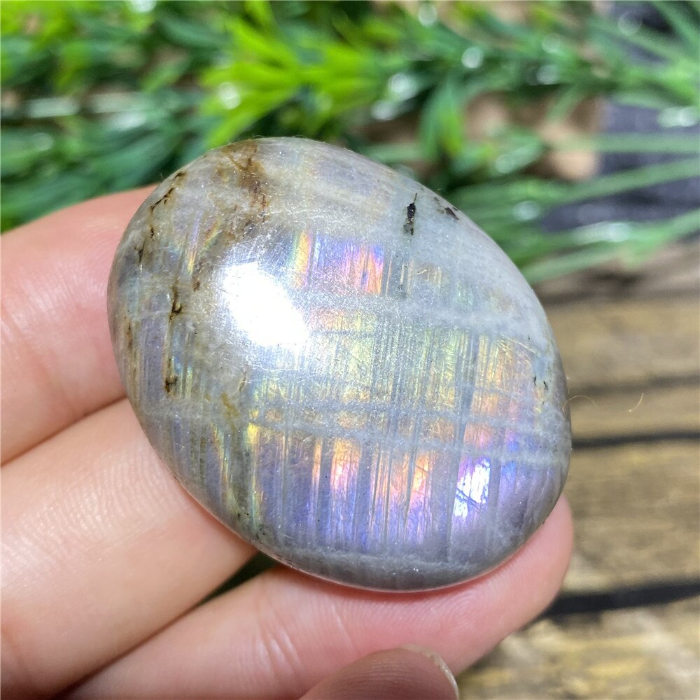 Labradorite Palm Purple Light Natural Stone Crystals Healing Wicca Wichcraft Meditation Minerals Ornaments Home Decoration