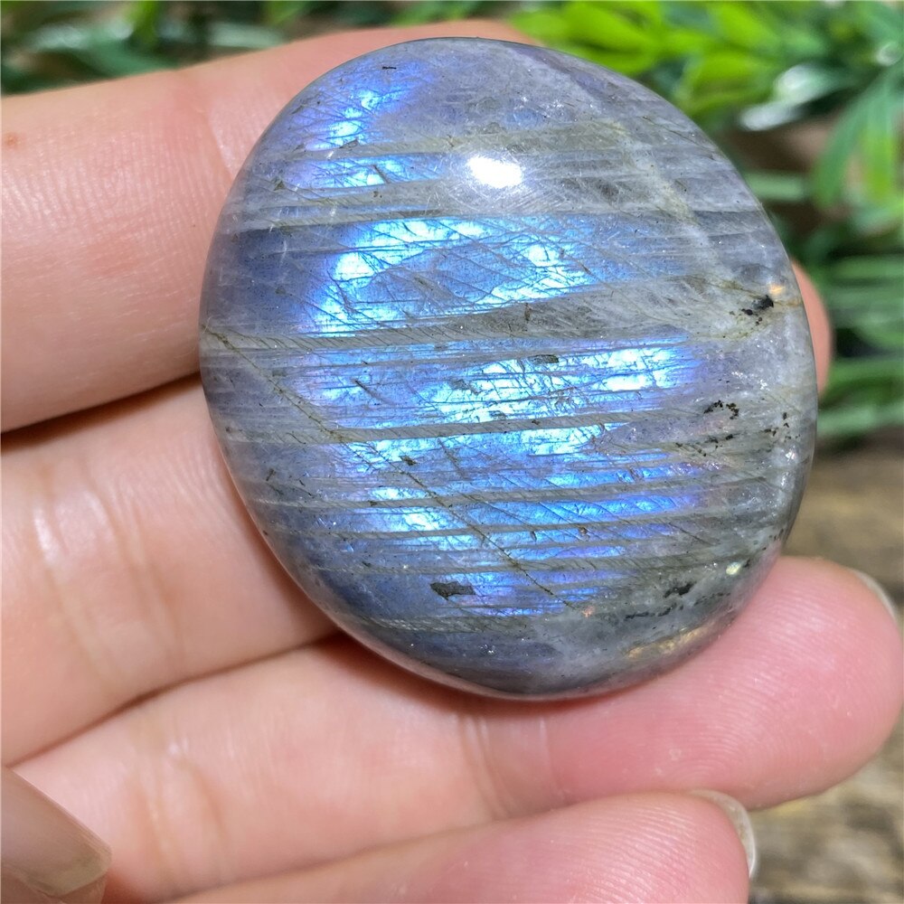 Labradorite Palm Purple Light Natural Stone Crystals Healing Wicca Wichcraft Meditation Minerals Ornaments Home Decoration