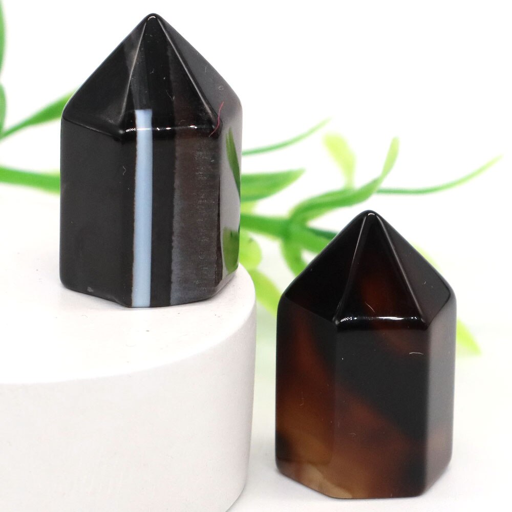 Crystal Hexagonal Prisms Natural Stone Pink Quartz Point Wand Healing Energy Mineral Amethyst Tower Furnishing Home Decoration