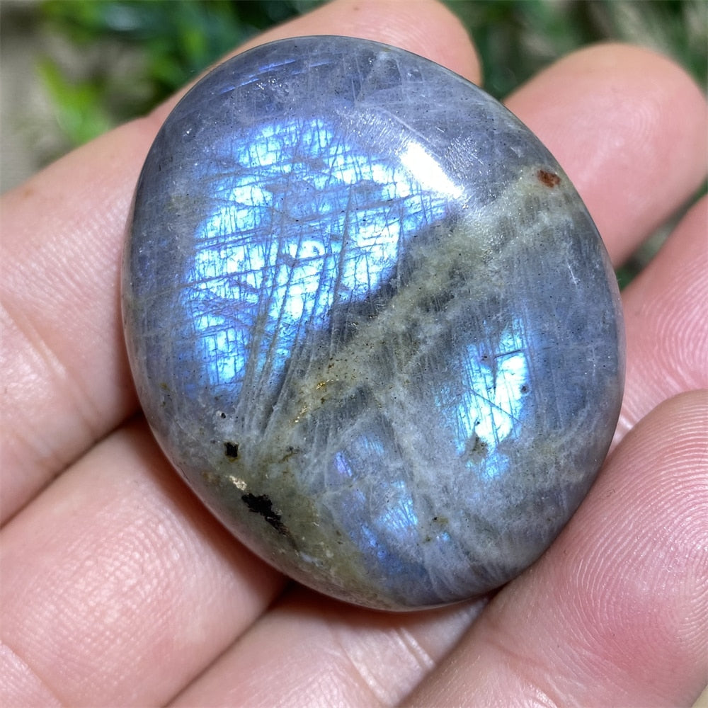 Labradorite Palm Purple Light Natural Stone Crystals Healing Wicca Wichcraft Meditation Minerals Ornaments Home Decoration