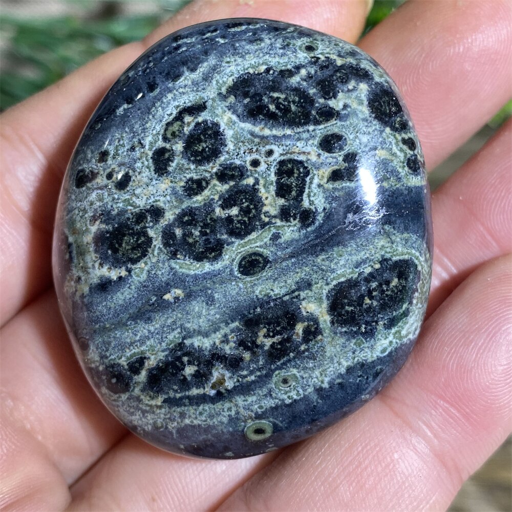 Green Peacock Eye Natural Stone And Crystal Healing  Quartz Palm Aquarium Gemstons Wicca Reiki Ornaments Home Decoration Room