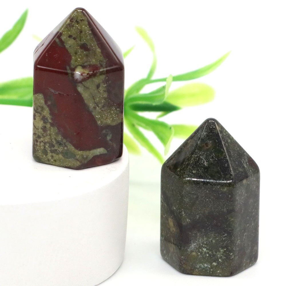 Crystal Hexagonal Prisms Natural Stone Pink Quartz Point Wand Healing Energy Mineral Amethyst Tower Furnishing Home Decoration