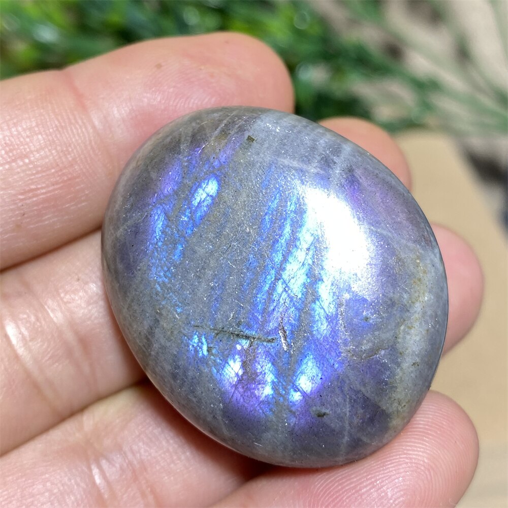 Labradorite Palm Purple Light Natural Stone Crystals Healing Wicca Wichcraft Meditation Minerals Ornaments Home Decoration