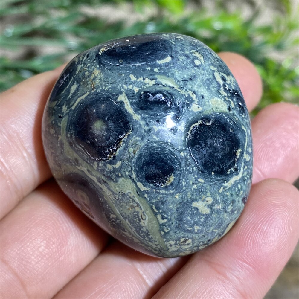 Green Peacock Eye Natural Stone And Crystal Healing  Quartz Palm Aquarium Gemstons Wicca Reiki Ornaments Home Decoration Room