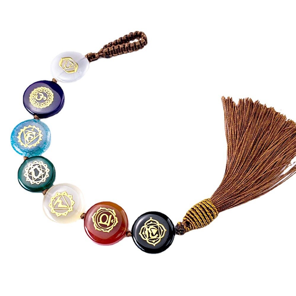 Crystal 7 Chakra Gemstone Wall Room Decor Tree Of Life Meditation Ornament Hanging Home Chakra Crystals Decoration Natural Stone