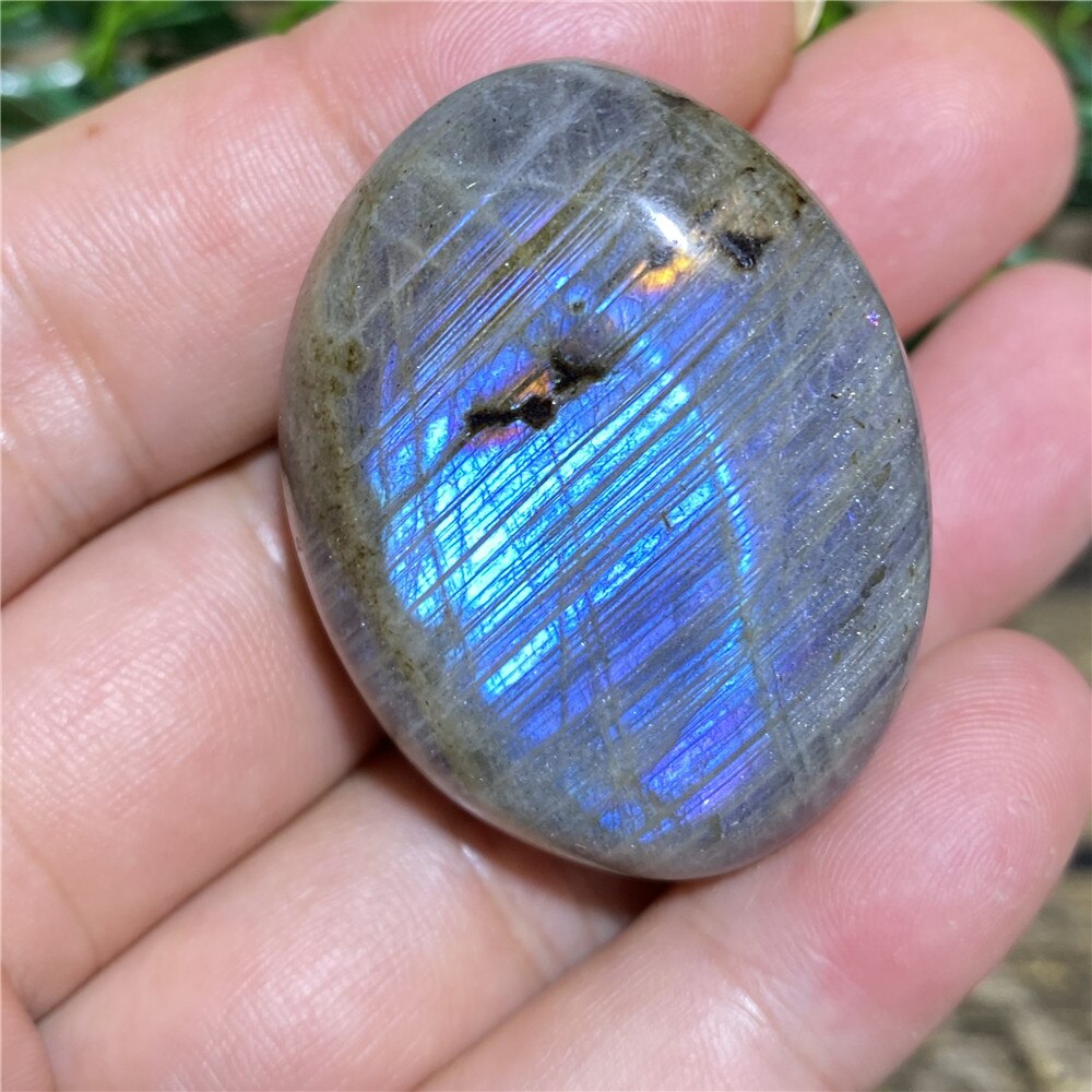 Labradorite Palm Purple Light Natural Stone Crystals Healing Wicca Wichcraft Meditation Minerals Ornaments Home Decoration