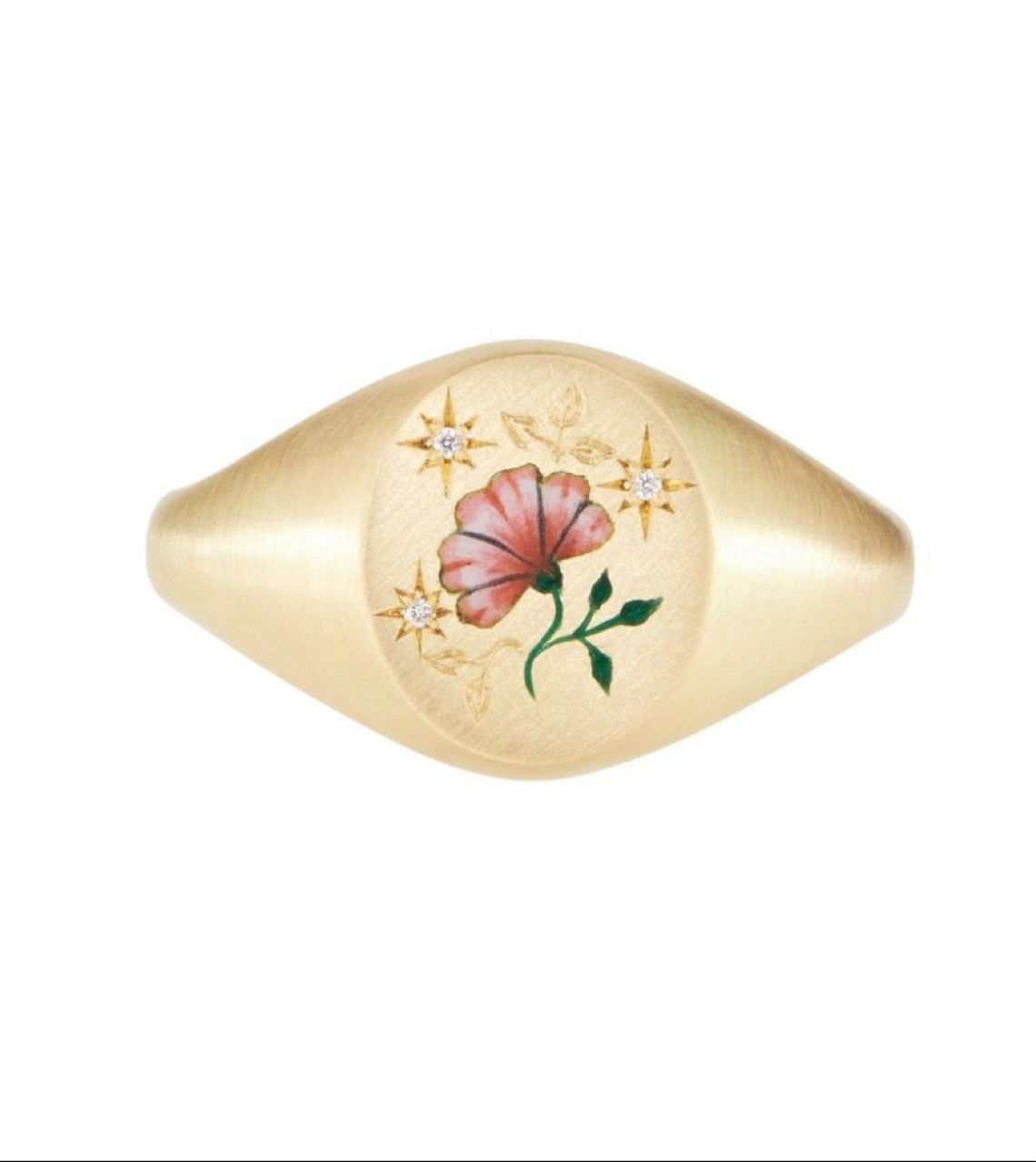 2022 Trendy Painting Snake Flower Rings for Women Stainless Steel Wedding Ring Women Gold Color Couple rings Jewelry Accessories