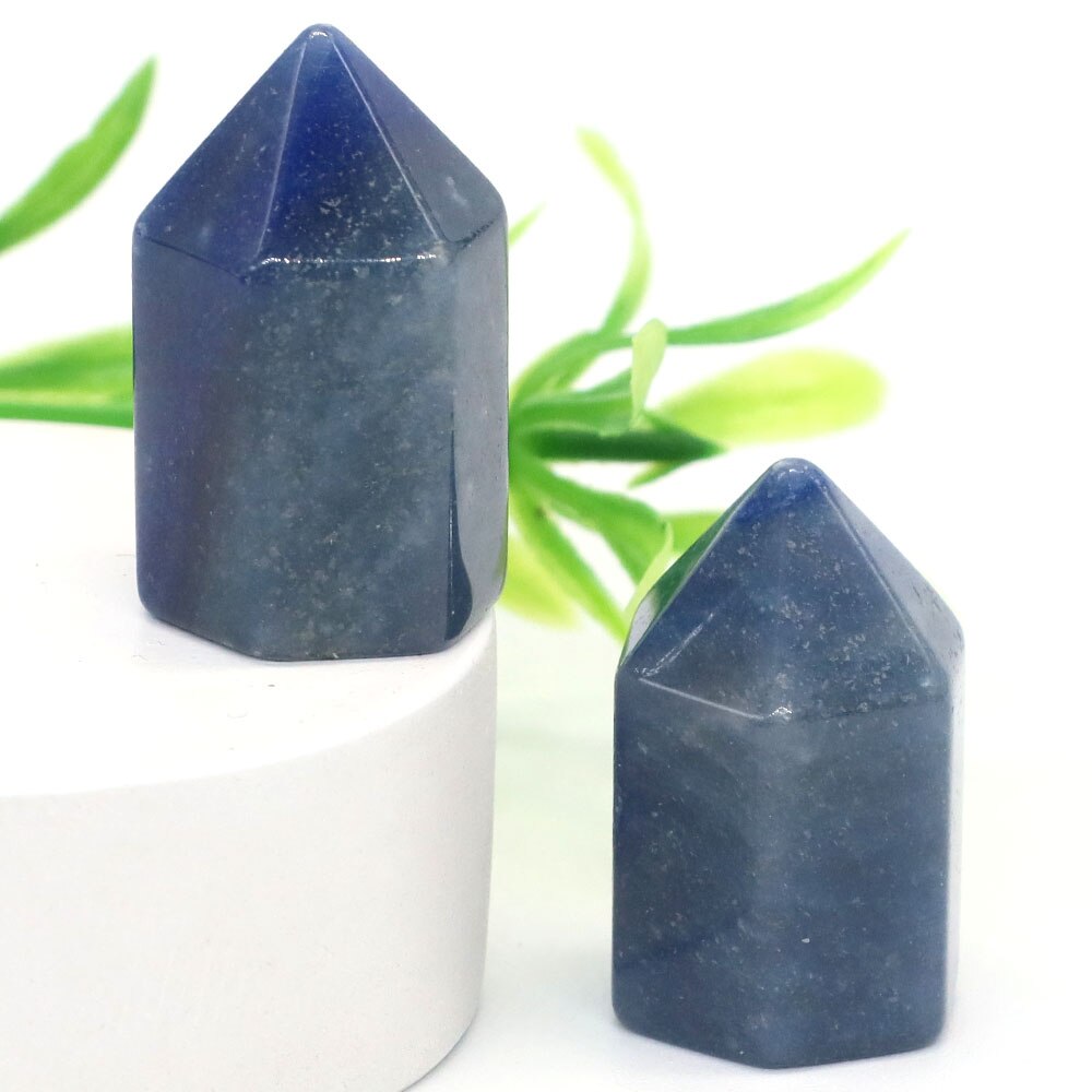 Crystal Hexagonal Prisms Natural Stone Pink Quartz Point Wand Healing Energy Mineral Amethyst Tower Furnishing Home Decoration