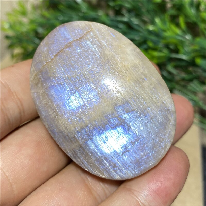 Moonstone Palm Natural Stone And Crystal Gemstones Minerals Wicca Spiritual Reiki  Ornaments Home Decoration Room