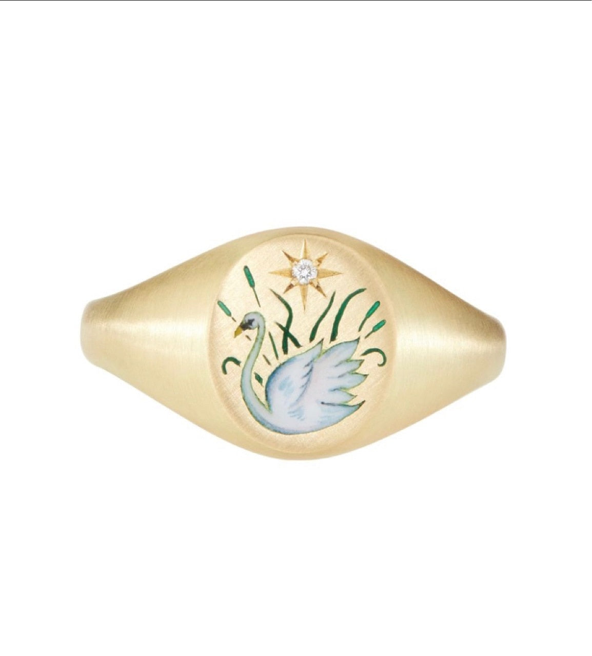 2022 Trendy Painting Snake Flower Rings for Women Stainless Steel Wedding Ring Women Gold Color Couple rings Jewelry Accessories