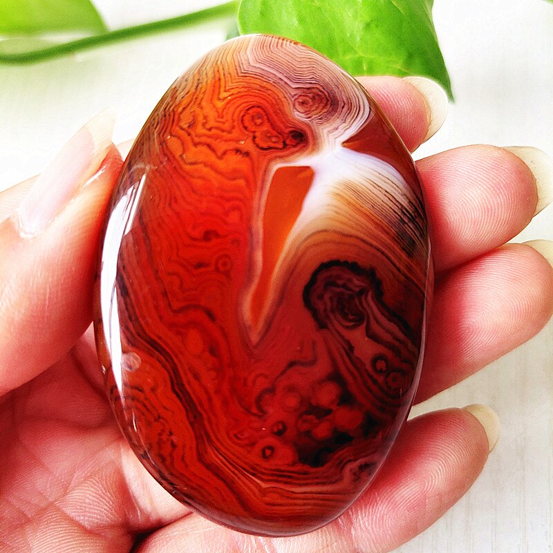 Natural Stone Sardonyx Agate Crsytal Lrregular Palm Aquarium Decor Ornaments Gem and Reiki Meditation Spiritual Healing Crystals