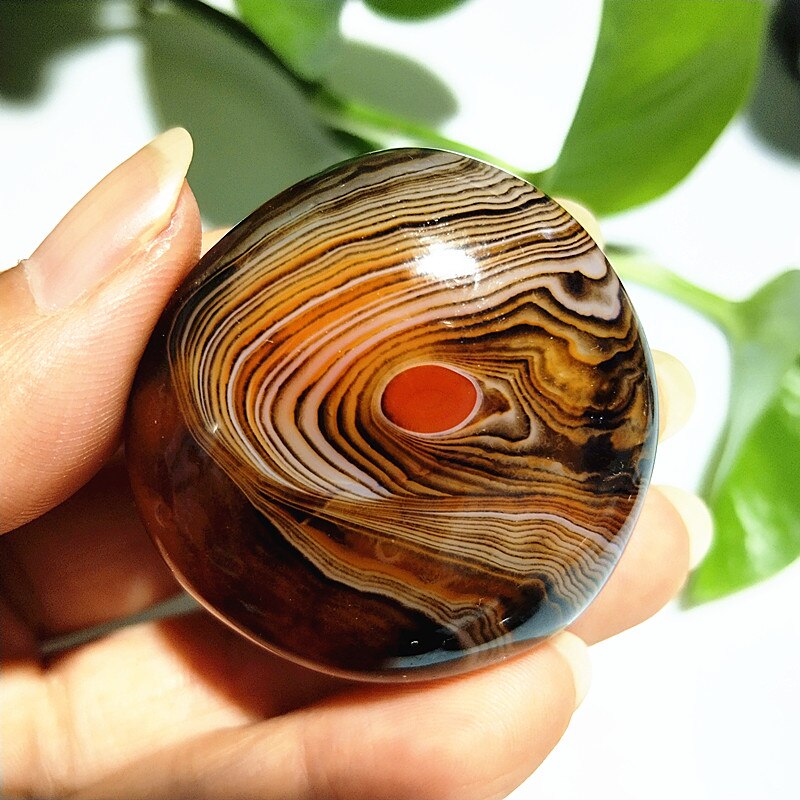 Natural stone Sardonyx agate palm stones playthings small stones and crystals healing crystals