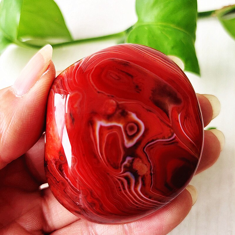 Natural Stone Sardonyx Agate Crsytal Lrregular Palm Aquarium Decor Ornaments Gem and Reiki Meditation Spiritual Healing Crystals