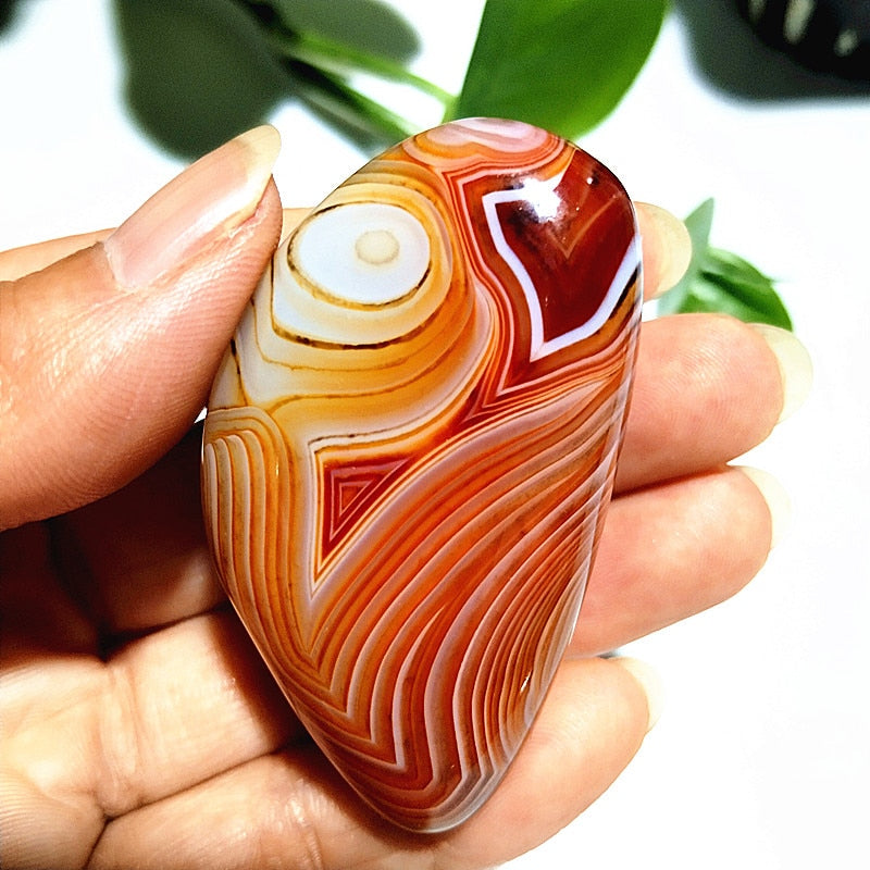 Natural stone Sardonyx agate palm stones playthings small stones and crystals healing crystals