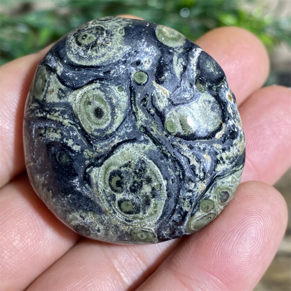 Green Peacock Eye Natural Stone And Crystal Healing  Quartz Palm Aquarium Gemstons Wicca Reiki Ornaments Home Decoration Room