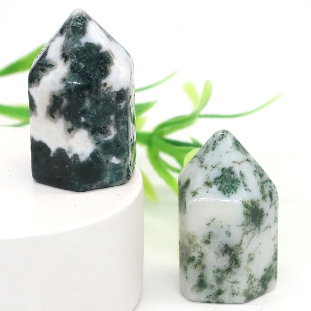 Crystal Hexagonal Prisms Natural Stone Pink Quartz Point Wand Healing Energy Mineral Amethyst Tower Furnishing Home Decoration