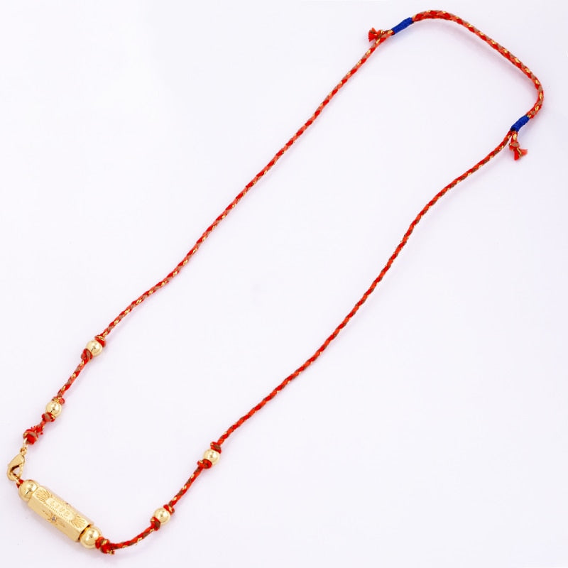 Nature Cotton Cord Love Knotting Lobster Necklace,Pink/Green/Blue Fashion Jewelry Party Summer Beach Gift For Her