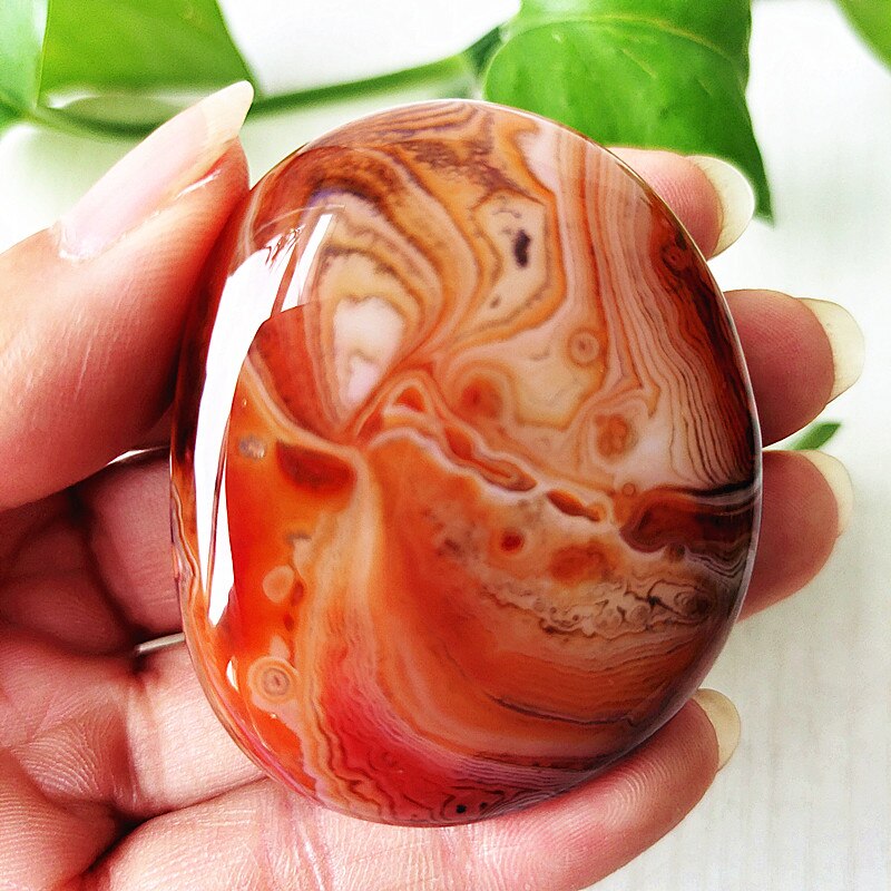 Natural Stone Sardonyx Agate Crsytal Lrregular Palm Aquarium Decor Ornaments Gem and Reiki Meditation Spiritual Healing Crystals