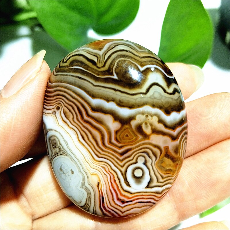 Natural stone Sardonyx agate palm stones playthings small stones and crystals healing crystals