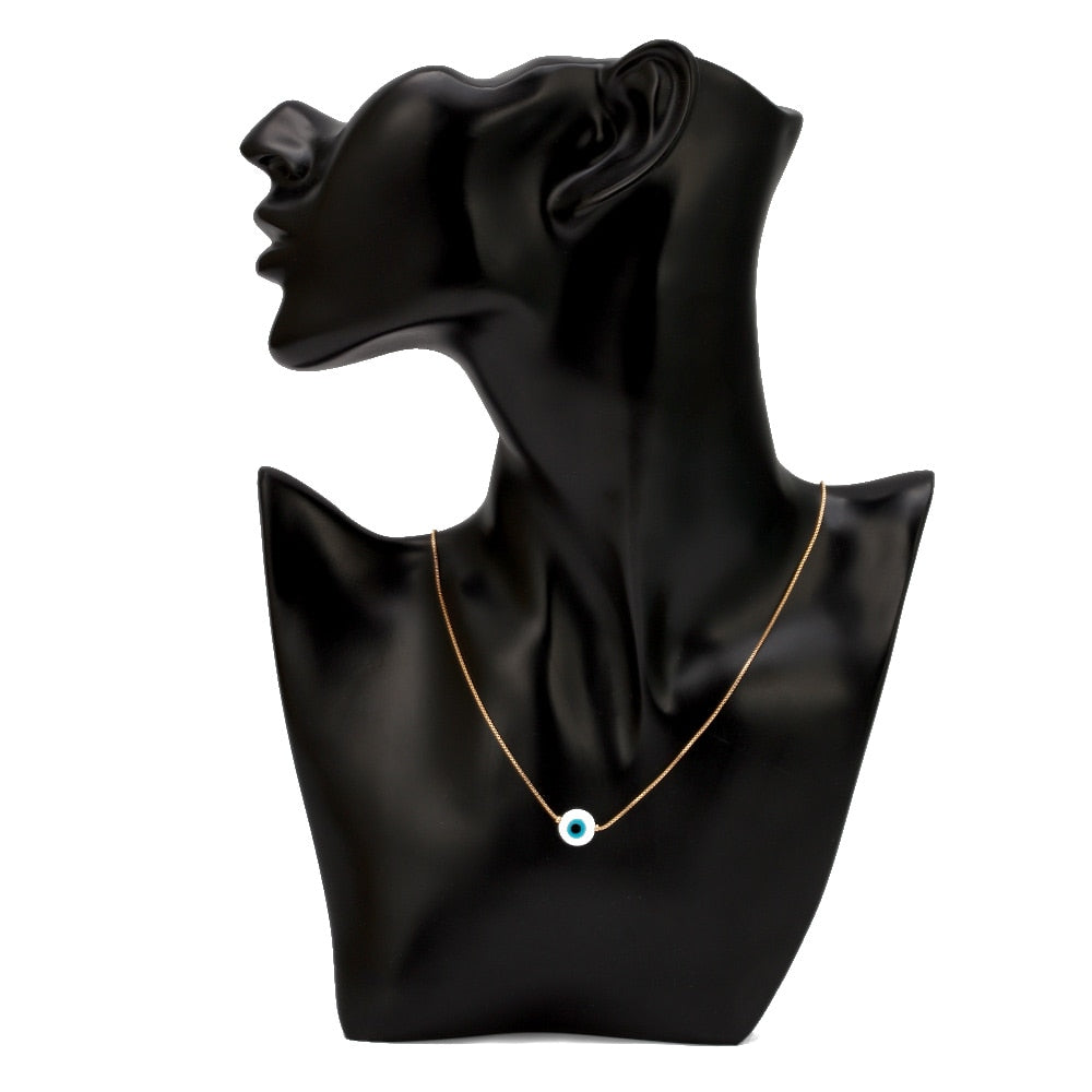 Turkish Evil Eye Beaded Long Chain Necklace