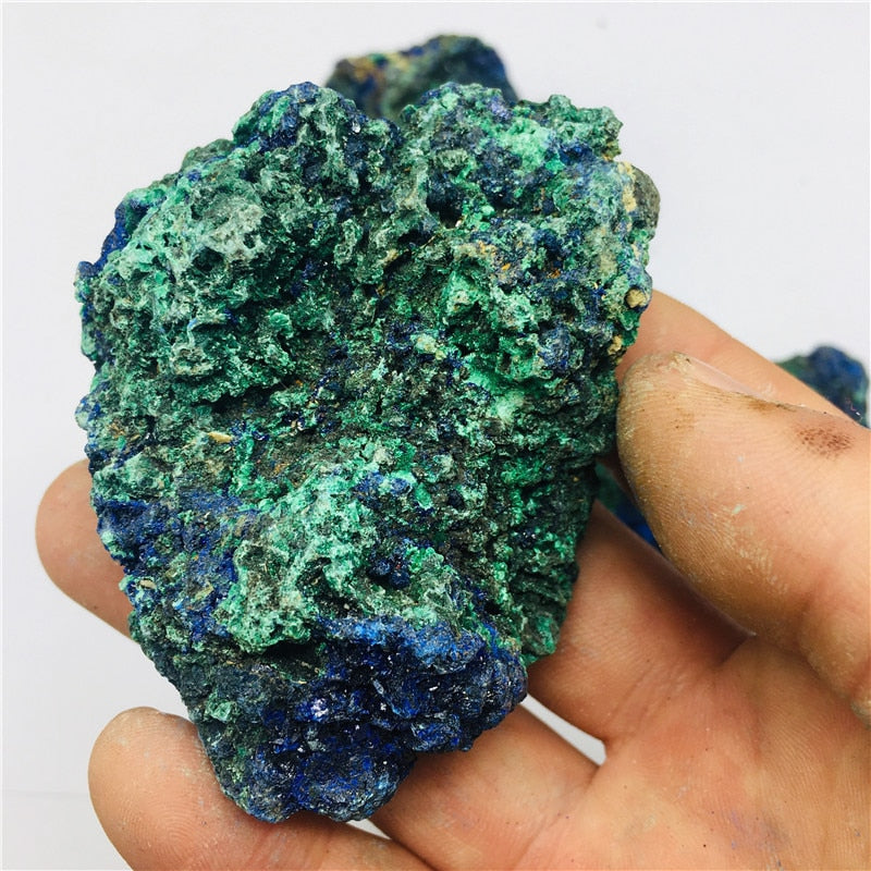 Natural fine Laotian azurite malachite symbiotic primary ore standard