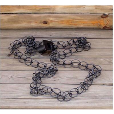2.6m Copper Falling Water Diversion Chain Rain Bell Temple Eaves Drainage Chain Homestay Villa Courtyard Garden Rain Guide Chain