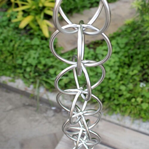 2.6m Copper Falling Water Diversion Chain Rain Bell Temple Eaves Drainage Chain Homestay Villa Courtyard Garden Rain Guide Chain