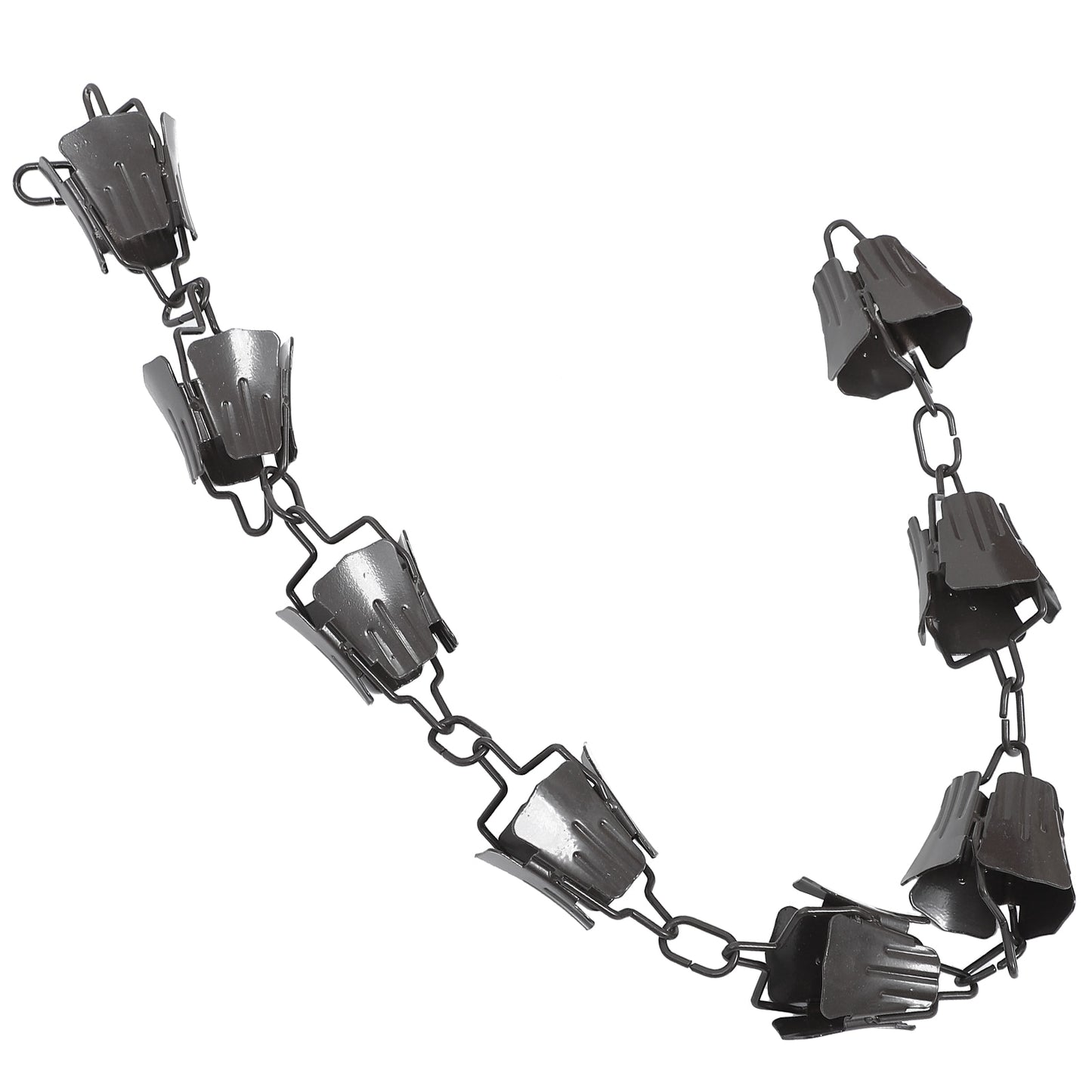 Chain Rain Gutter Diverter Decorative Downspout Spout Rainwater Catcher Metal Garden Water Roof Collector Extension Cups Link