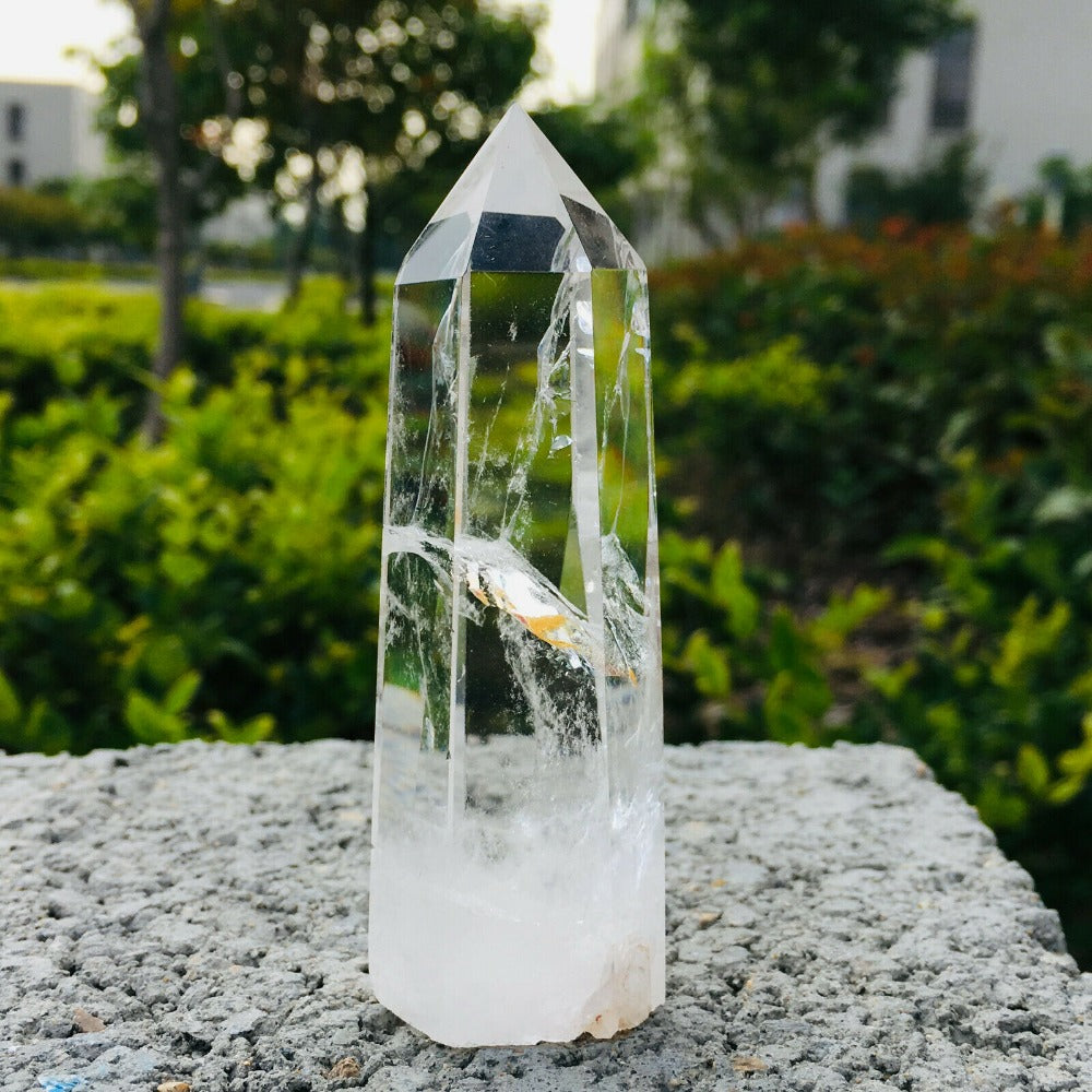 Clear Lemurian Seed Quartz Point